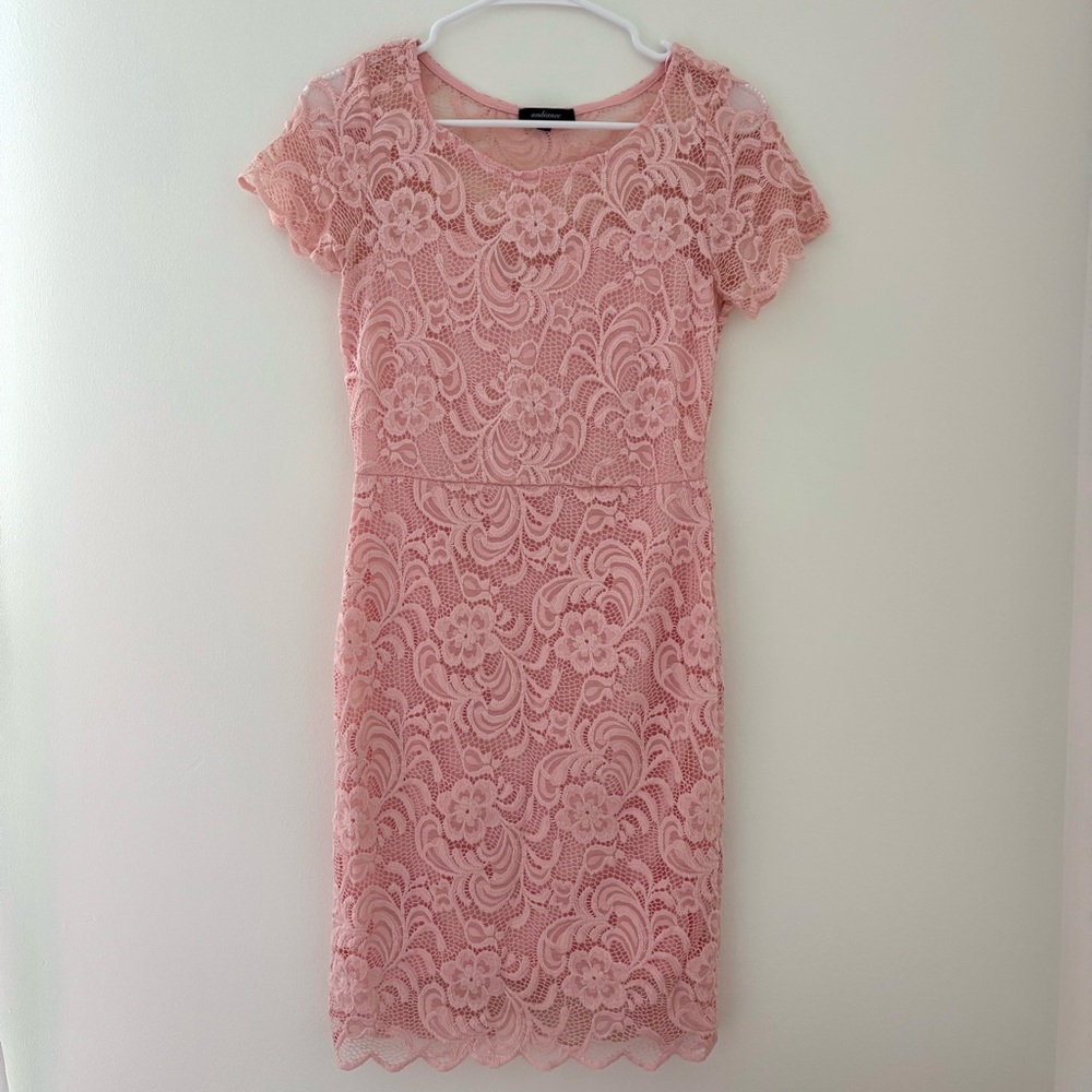 Charlotte Russe Light Pink lace dress